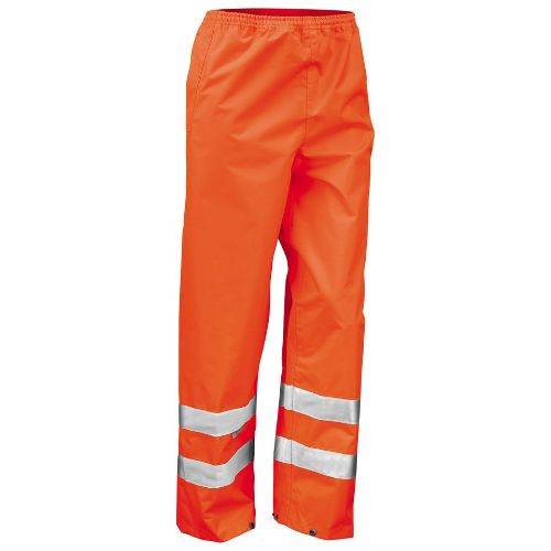 Result Safeguard Safety High-Viz Trousers Fluorescent Orange